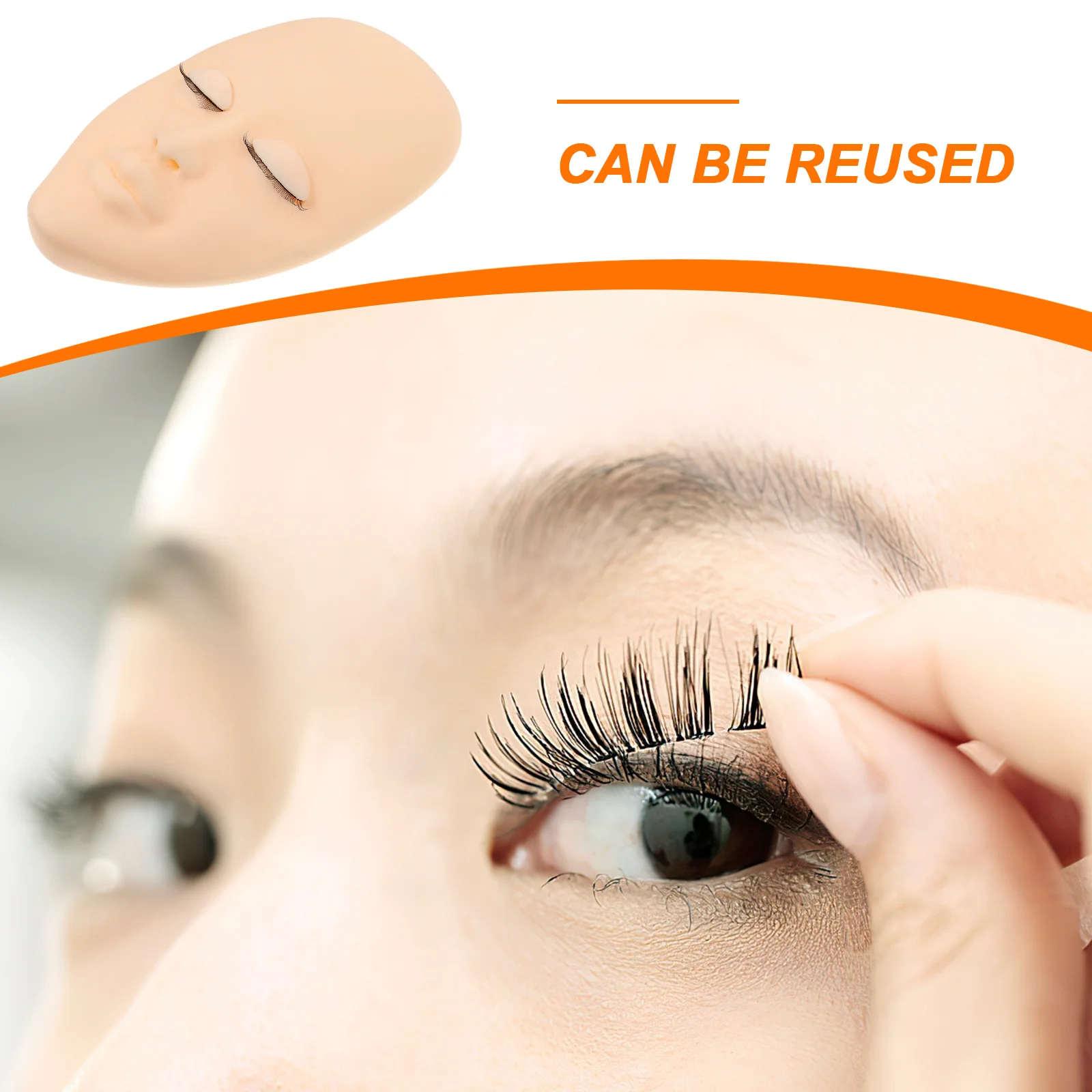 Lash Mannequin Head Realistic Skin Practice Training Head Eyelash Extension Makeup Practice Face Painting Massage