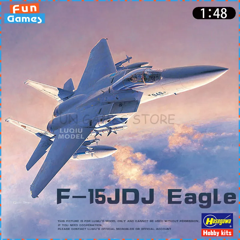 

New 1/48 Hasegawa Assemble Model F-15JDJ Eagle Fighter Plane Assemble Figure 07251 Model Uncolored Collectible Custom Toy Gift