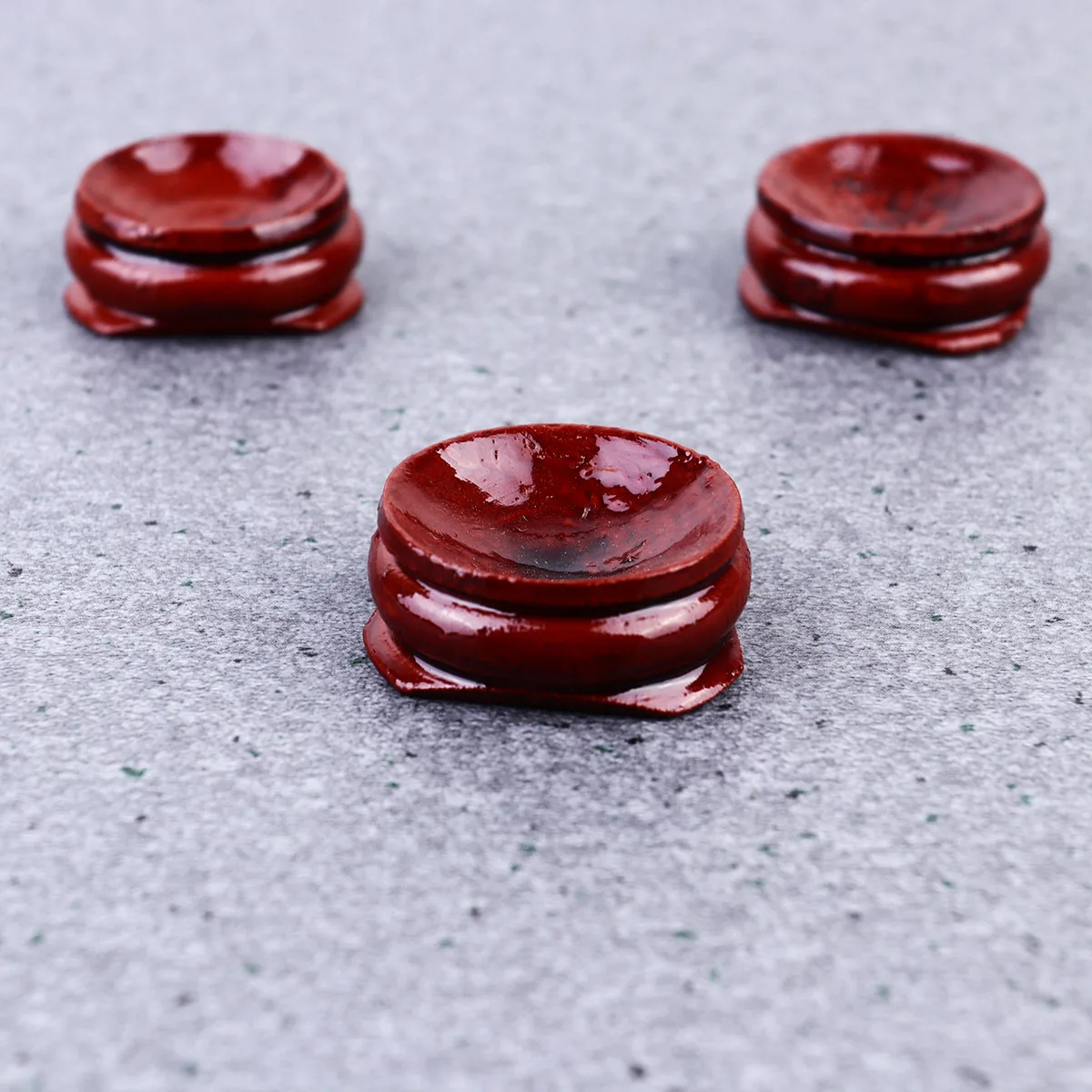 

3 PCS Crystal Sphere Holder Wood Pedestal Decoration Decorate Bases Wooden Stand Retro