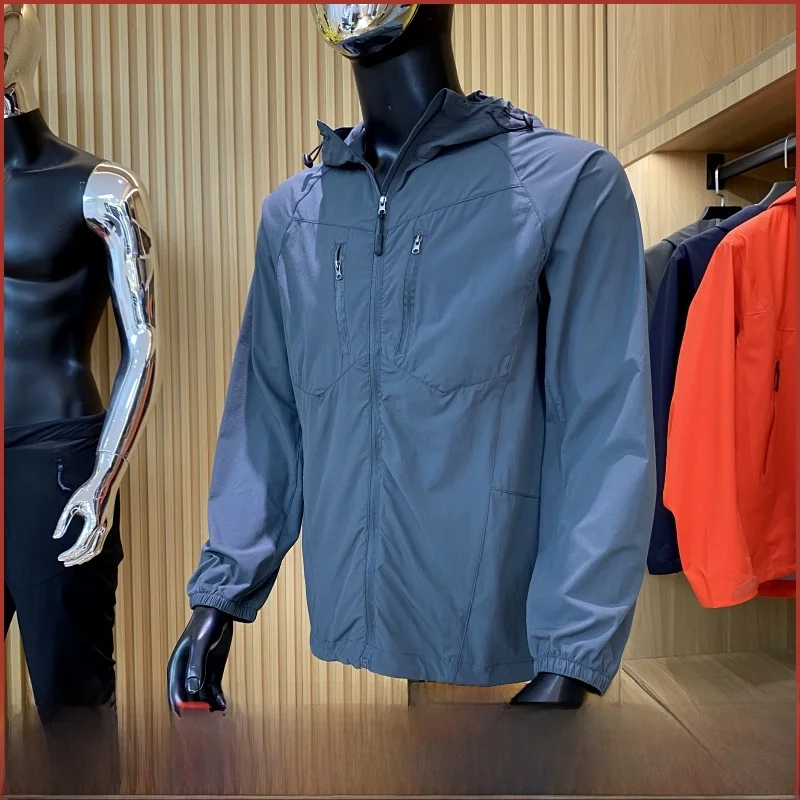 

Уличная мужская летняя анти-УФ 3D пошивная легкая джет Profional ade дышащая одежда для кожи длинная толстовка с капюшоном све