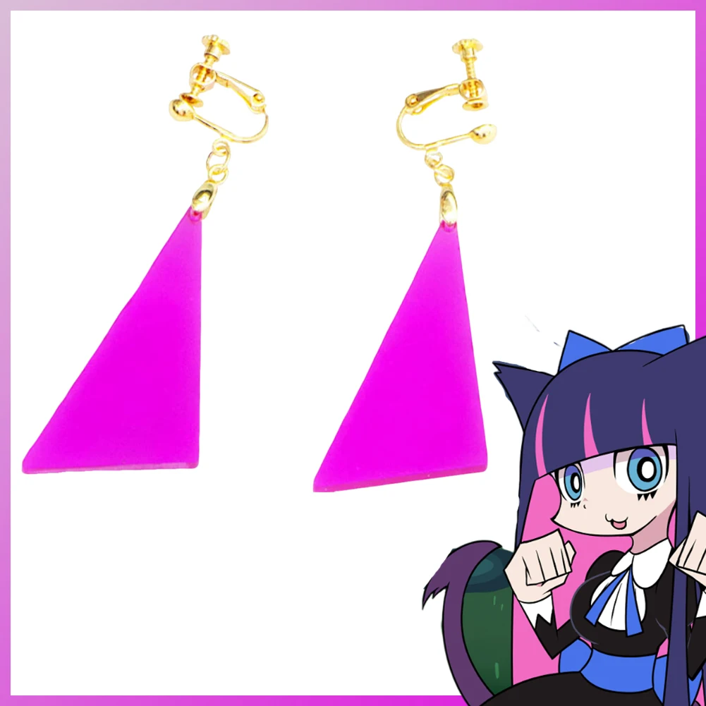 

Disguise Stocking Anarchy Earrings Pendant Anime Panty And Stocking Cosplay Costume Accessories Women Role Play Party Props Gift