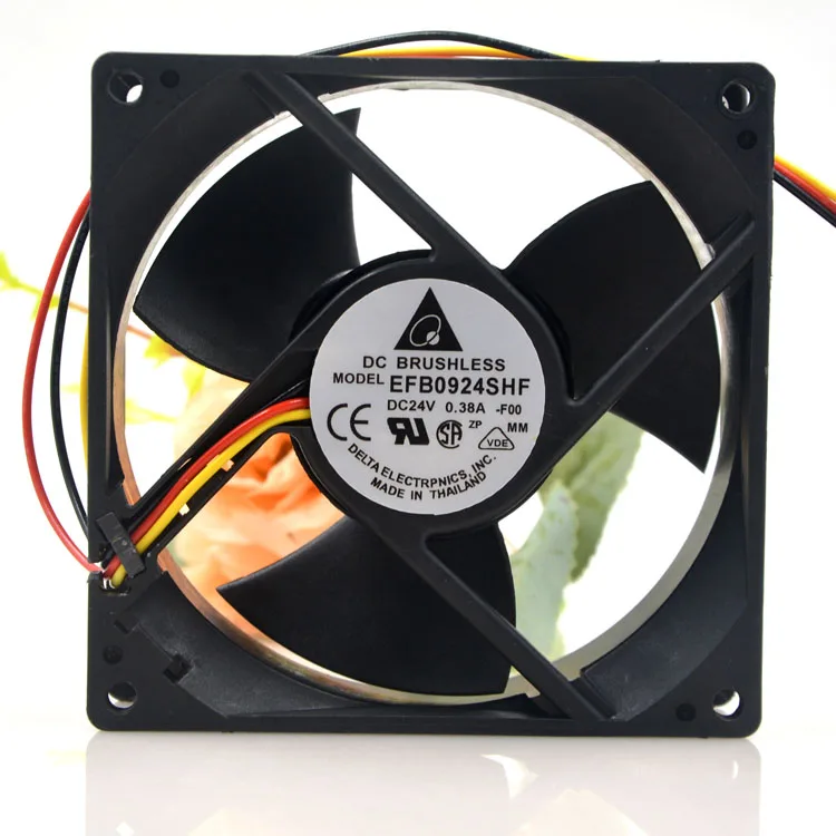 EFB0924SHF 9032 9cm 24V 0.38A High Flow Cooling Fan