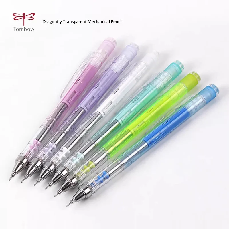 اليابان تومبو مونو ماتي قلم رصاص ميكانيكي شفاف 0.3/0.5 مركز منخفض الجاذبية يهز الرصاص الأساسية لوازم مكتبية