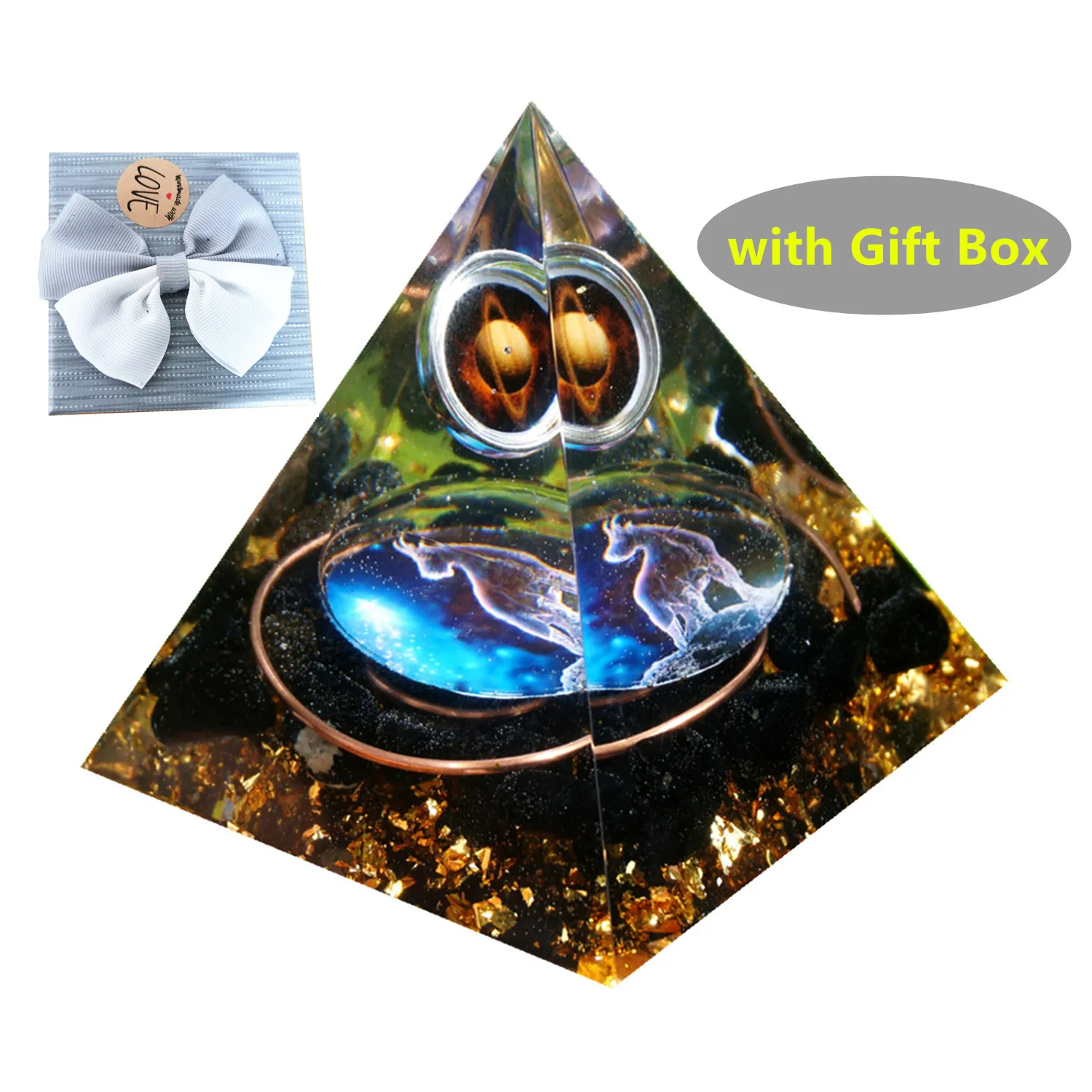 Obsidian Orgone Pyr…