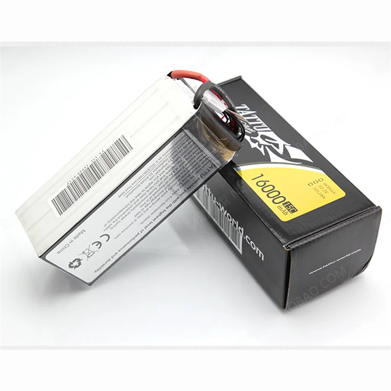 TATTU 6S 16000 mAh Agriculture dr one Power Soft Pack Smart Battery LiPo 6S 12S 15C 25C 22.2V 44.4V For Spray dr one