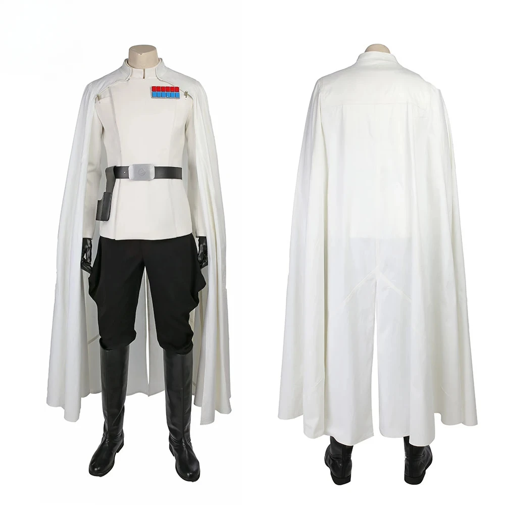 

Rogue One Director Orson Krennic Cosplay Costume Men's Cloak Full Set Uniform Imperial Officer Battle Suit Halloween Outfit