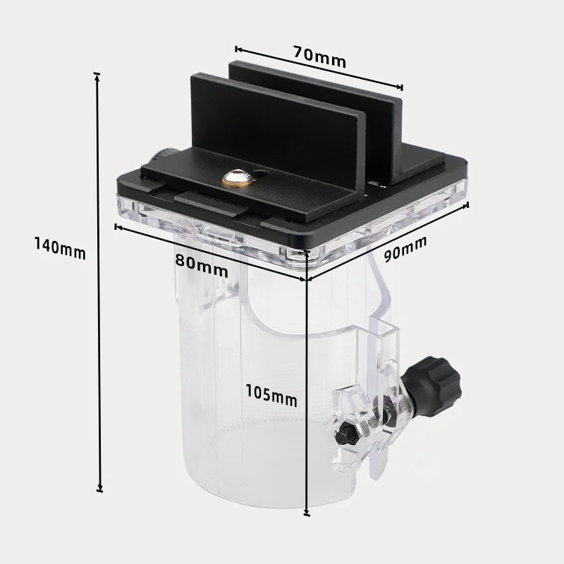 Imagem -06 - Wood Milling Slotting Guide Base 65 mm Máquina de Corte para em Móveis Conector Oculto e Fivela