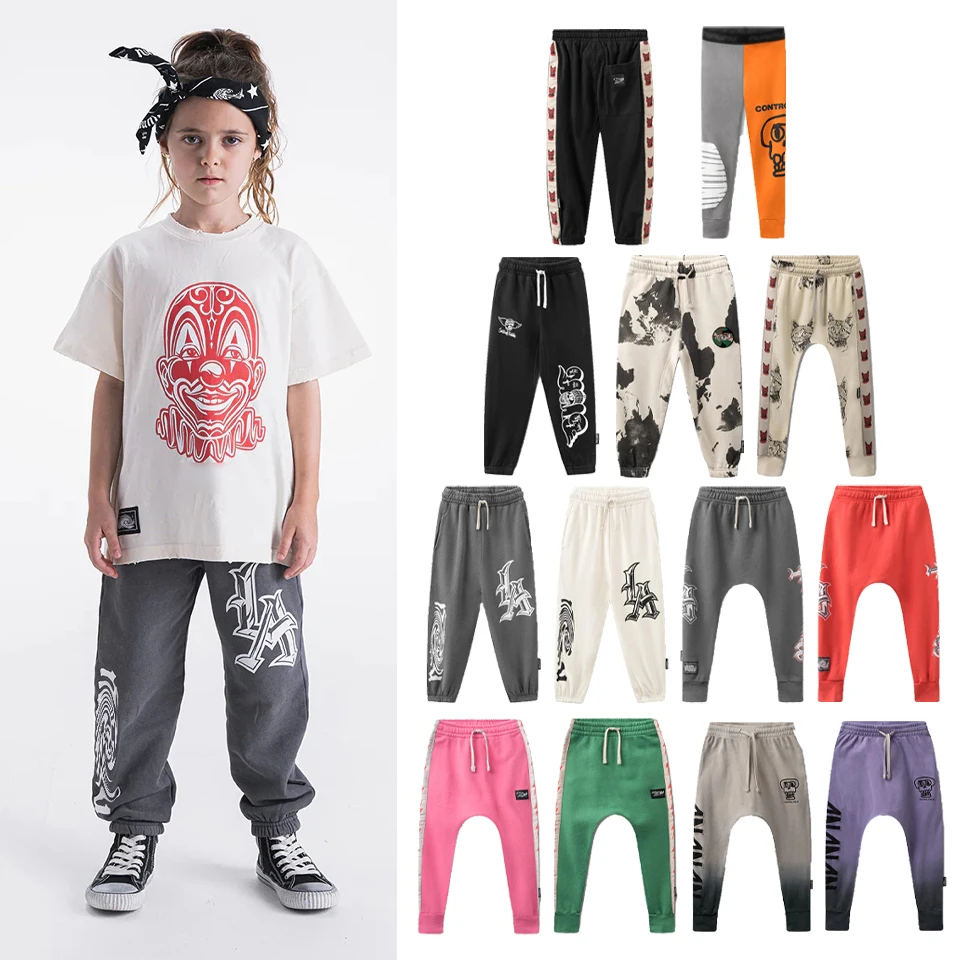 

2024 Autumn Baby Boys Clothes Sets Cool Pants Girl Sweatshirts Cute Cartoon Print Hooded Coats Baby Outfit Set Cotton Outwear