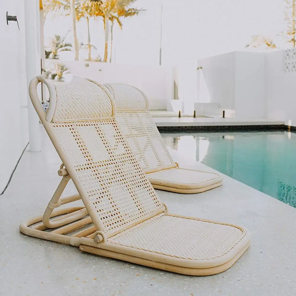 Hot Selling High Quality Rattan Wicker Chairs With Fold Swimming Outdoor Lounger Rattan Chair