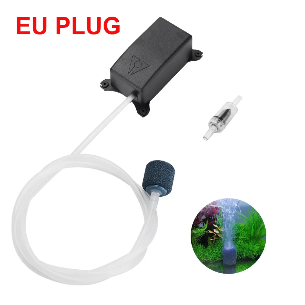 EU Mini Air Pump Silent Fish Tank Oxygen Pump Single Hole Aquarium Air Pump With High Gas Output
