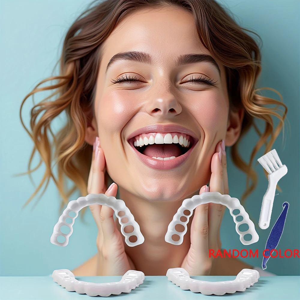 

Slim Invisible Teeth Veneers, Reusable Comfort Fit, Thin design wont affect normal eating and speaking H2931