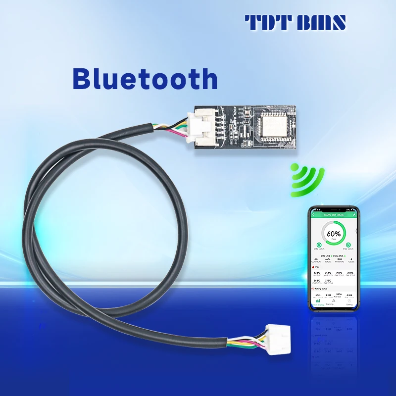 

TDT Bluetooth module connect to phone setting and monitoring batteries BLE 4.0 HLK-B40-V1.0 smart bms communication part TDTBMS