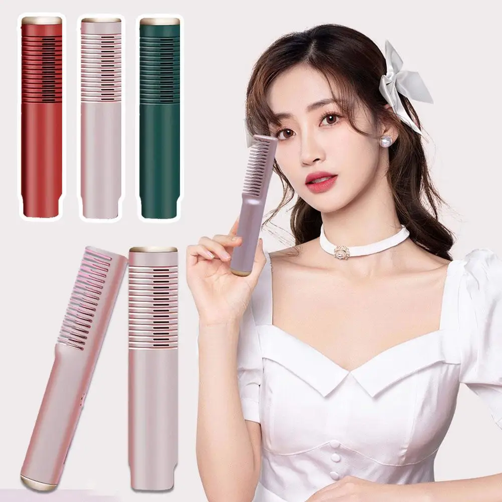 New High-end Hair Straightener Quick Heated Electric Hair Straightener Harmless Negative Ion Professional Comb Hot Hair Wir N6V5