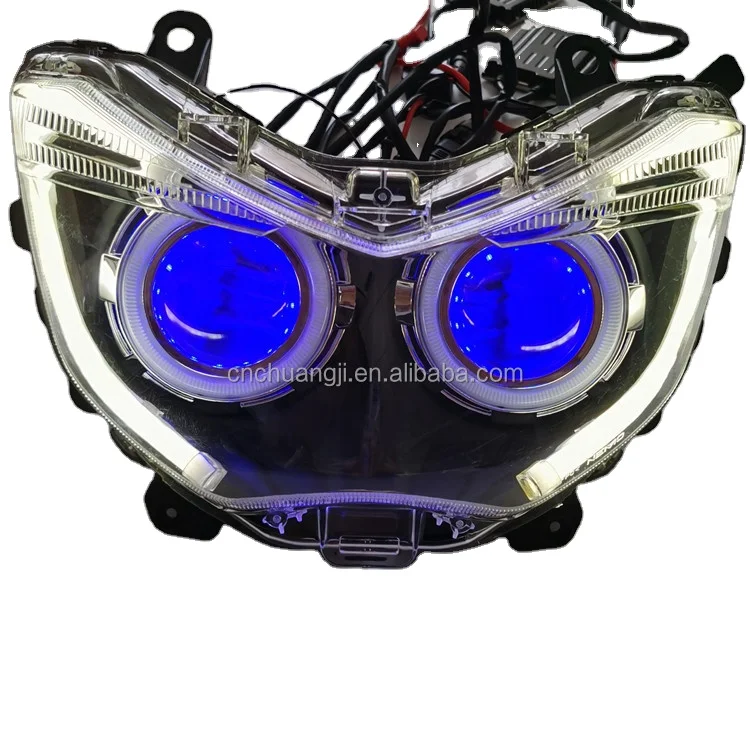 Blue Color LED Headlight Assembly, Motorcycle Front Head Lamp for YAMAHA NMAX 155 NMAX 125 2018