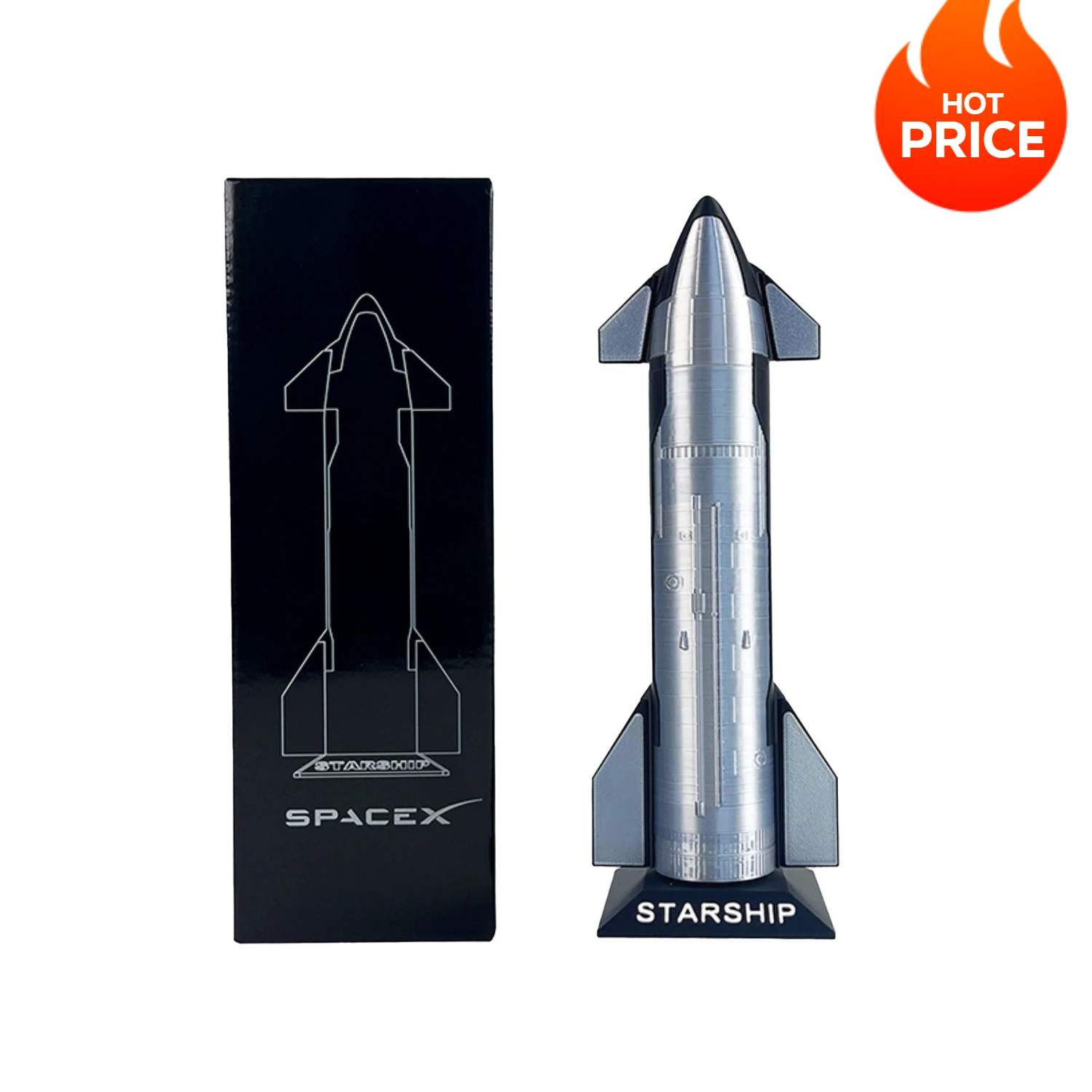 Modèle d'assemblage de vaisseau spatial SpaceX - Jouet de fusée aérospatiale, commémoratif de l'exploration spatiale