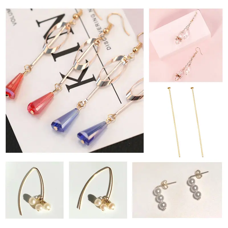 

20/25/30/40/50mm Stainless Steel Flat Head Pins Earrings Findings Needles For Jewelry Making Findings Accessories DIY Supplies