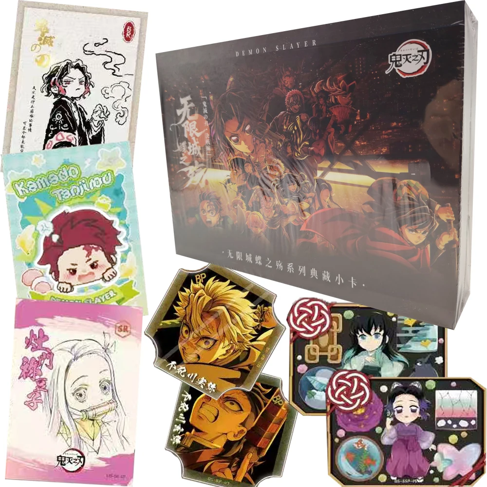 Wholesale Demon Slayer Collection Cards for Fans High Score Anime Infinite City Battle Poster Puzzle Cards Christmas Toys Gifts