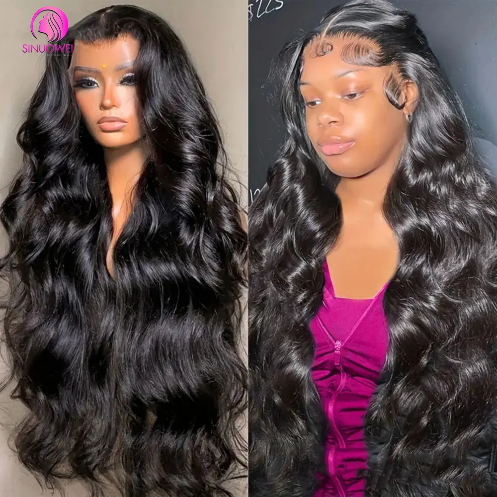 40 Inch 13x6 Lace Front Human Hair Wig 250Density Body Wave 13x4 Lace Front Wig Transparent Lace Front Human Hair Wig For Women