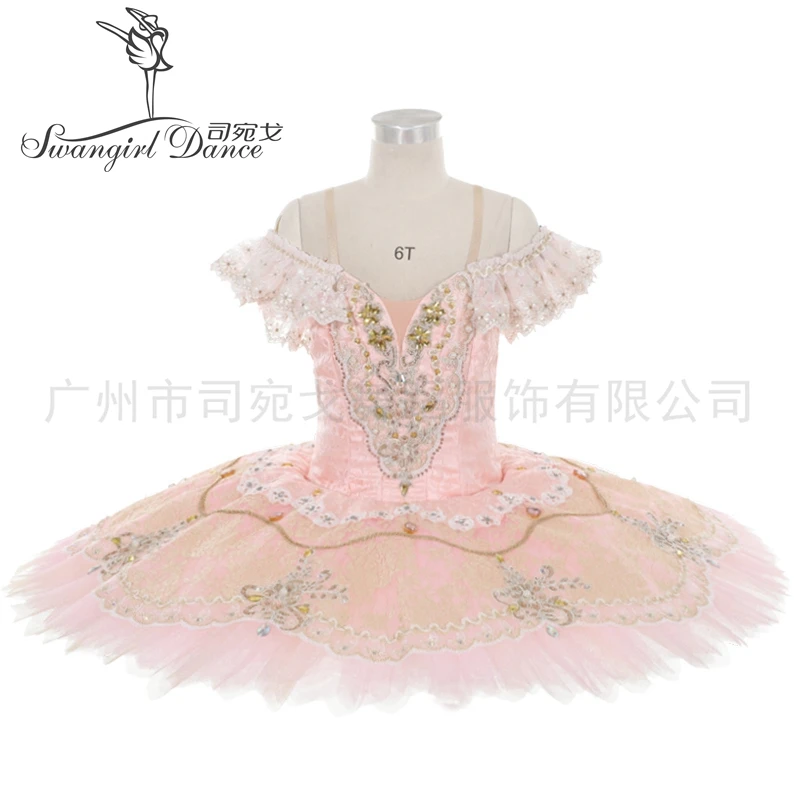 Peach Pink Sugar Plum Fairy Classical Platter Ballet Tutus Professional Costumes Adult BT4176