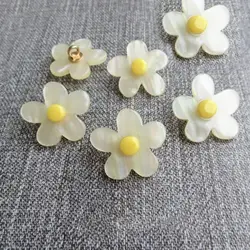 10Pcs/Lot Flower Fashion Buttons for Clothing Coat Sweater Suit Female Decorative Button Sewing 15 18 23mm Luxury
