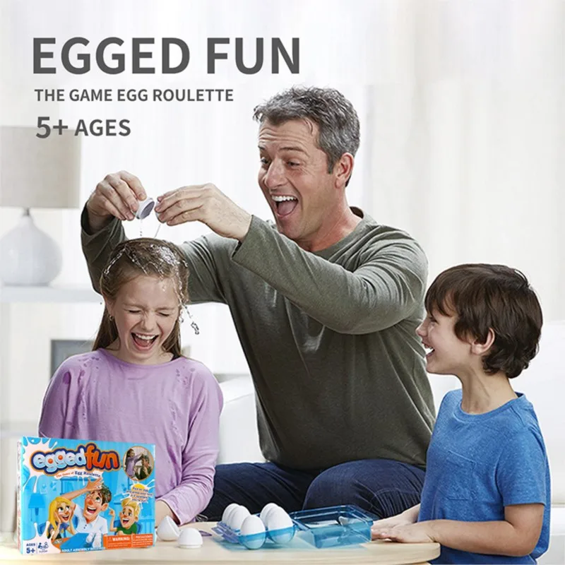 Roulette Smash Egg Trick Festival Party game Prop Water Smash Egg Roulette Game Parent Child Desktop Toy birthday gift for kids