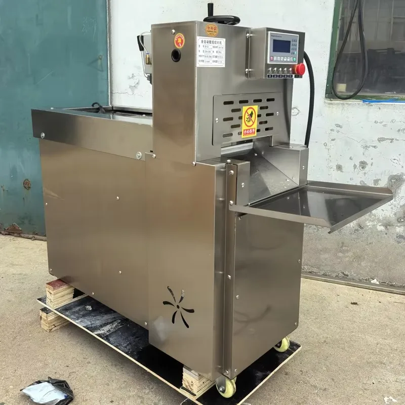 Industriële automatische bevroren vleessnijder/kip varkensvlees rundvlees bevroren vleessnijder