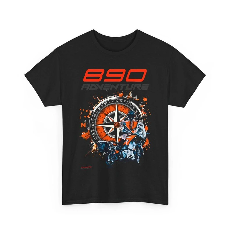 Hot Sale 890 Adventure T Shirt Performance ADV Motorcycle Tee Ready To Race Rider Graphic Top for Fans Cotton T-shirt Unisex