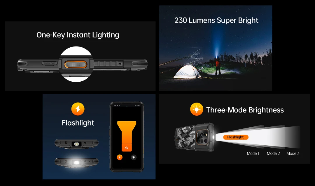 Ulefone RugOne Xever 7 Pro 5G Rugged Phone Thermal Imaging Android 15 Smartphone 512GB ROM 12GB RAM 120Hz AMOLED NFC 5500mAh