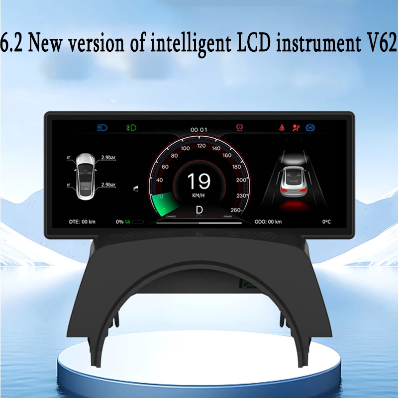 

New 6.2'' HUD Screen Dashboard Cluster Instrument Display For Tesla Model Y3 2024HD LCD Speedometer Modification Car Accessories