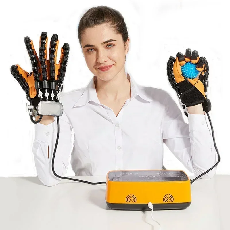 Rehabilitation robot gloves home stroke hemiplegia hand finger hand function mechanical pneumatic training equipment