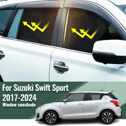 For Suzuki Swift sport ZC33 2017-2023 2024 Magnetic Car Sunshade Visor Front Rear Windshield Frame Curtain Side Window Sun Shade