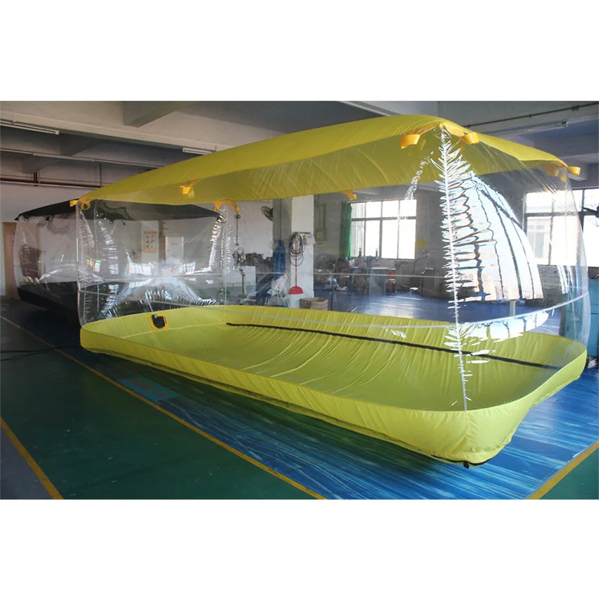 Custom Portable Waterproof Inflatable Car Dust Cover Outdoor Transparent Cover Dust Protection Infable Car Bubble Tent