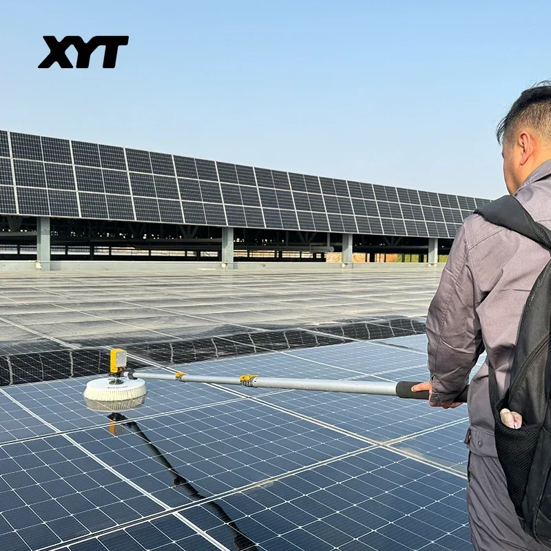 XYT Solar Panel Cleaning Brush Single Head Solar Panels Washing Machine Equipment
