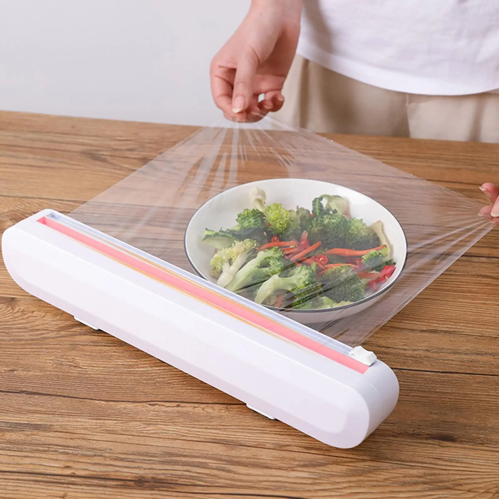 Food Wrap Dispenser - Effortless Kitchen Tool for Wrapping and Cutting