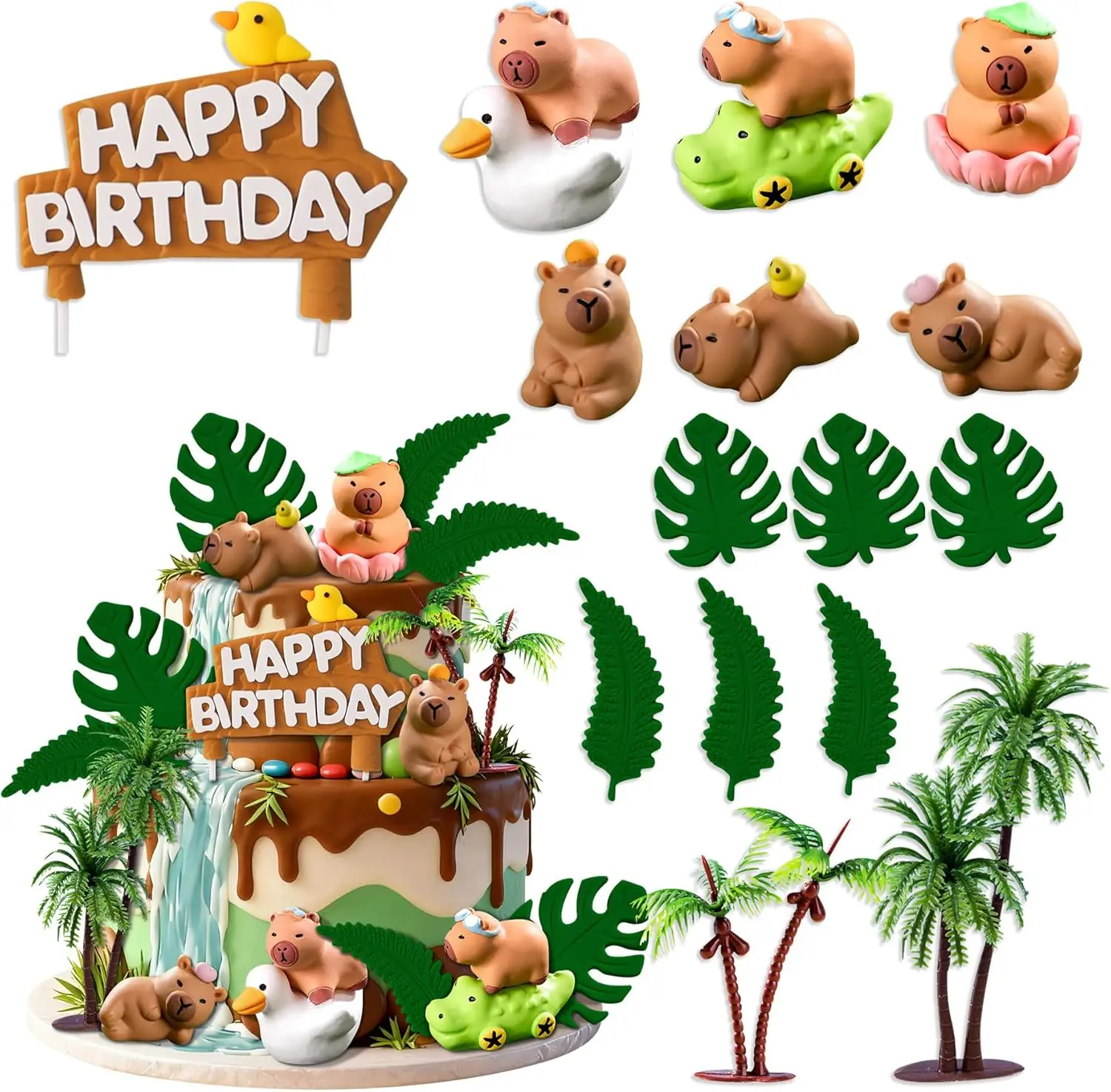 

Capybara Cake Toppers Capybara Party Decorations