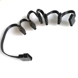IDE Molex 4pin femmina a 6 6 porte 4P IDE D maschio cavo di alimentazione 18awg per Computer PC Fan DVD disco rigido HDD