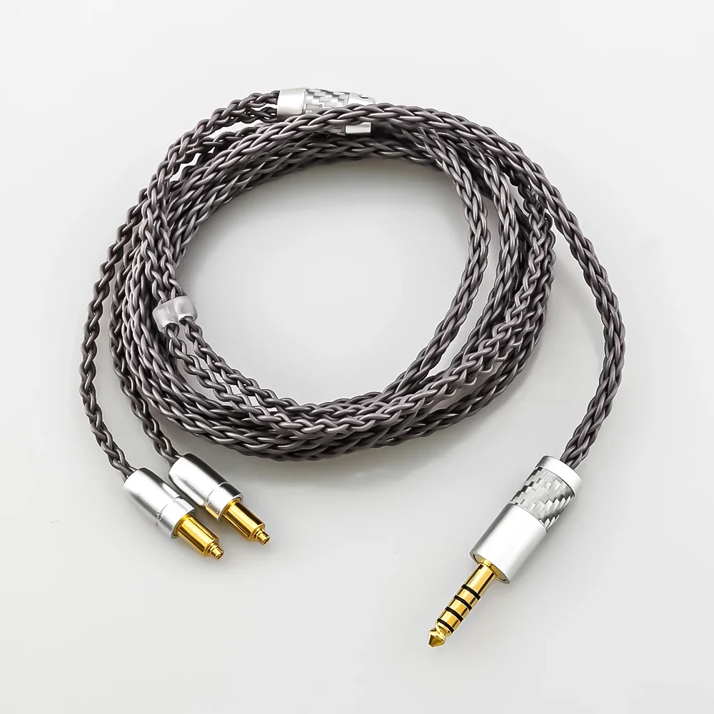 HiFi Audio Cable For Shure SRH1440 SRH1540 SRH1840 Headphones 4Pin XLR 4.4 2.5 mm Balanced 8 Core Silver Plated Earphone