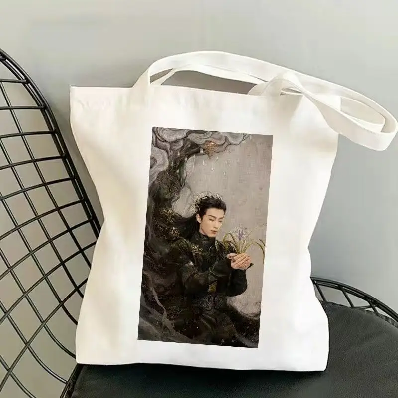 

Cang Lan Jue Cute Tote Books Bag Love Between Fairy and Devil Cosplay Canvas Casual Shoulder Shopping Bag Student Schoolbag