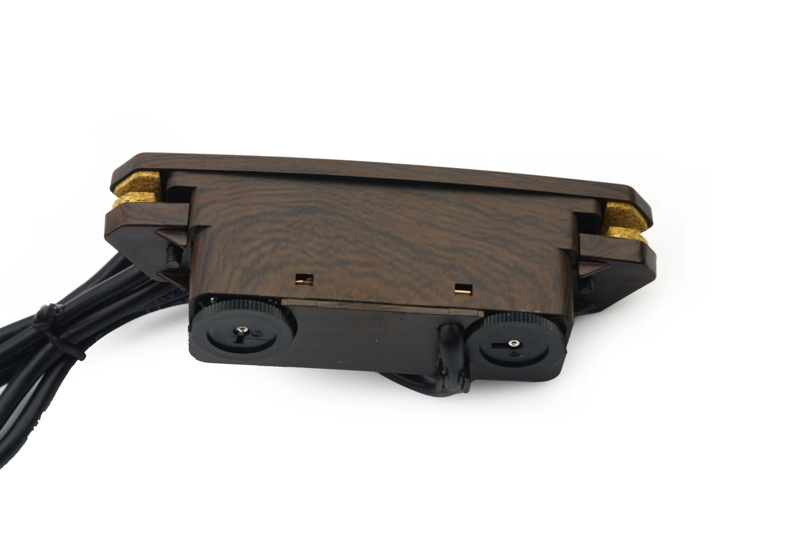 Przetwornik humbucker do gitary akustycznej - Skysonic A-810, wyściełany klips do otworu rezonansowego, pasywne sterowanie głośnością i tonem, chroni wykończenie