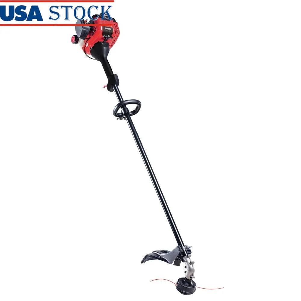 

25cc Gas Straight Shaft String Trimmer with SpringAssist Easy Start Multi-Position Handle Extra Line and 2-Cycle Engine Oil