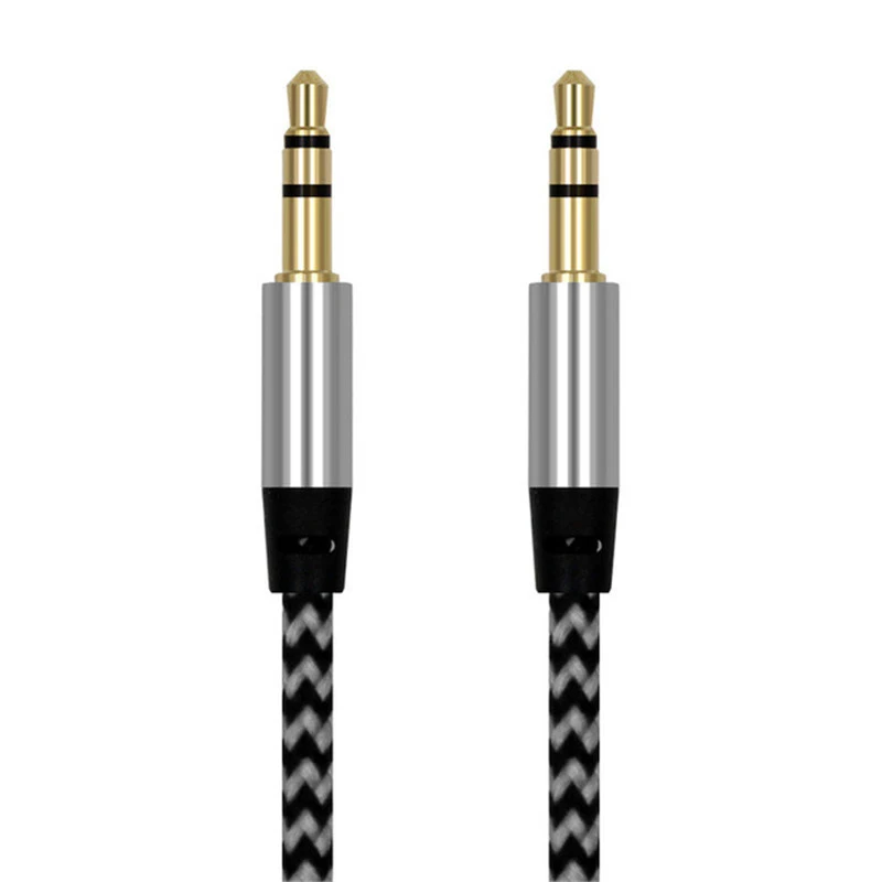NNBILI przedłużacz audio 3,5 mm męski na żeński 3,5 mm męski na męski kabel audio Aux do słuchawek Iphone przedłużacz głośnika 