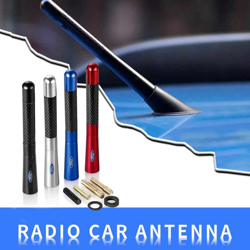 Antena aérea de sinal aprimorado para teto de carro, 12cm, acessórios automotivos para ford st fiesta focus mk2 3 4 edição mondeo fusion ecosport