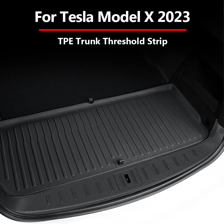 

Trunk Sill Protector Organizer For Tesla Model S Model X 2023 Anti-scratch Cargo Mat Threshold Strip Trim Protection Guard