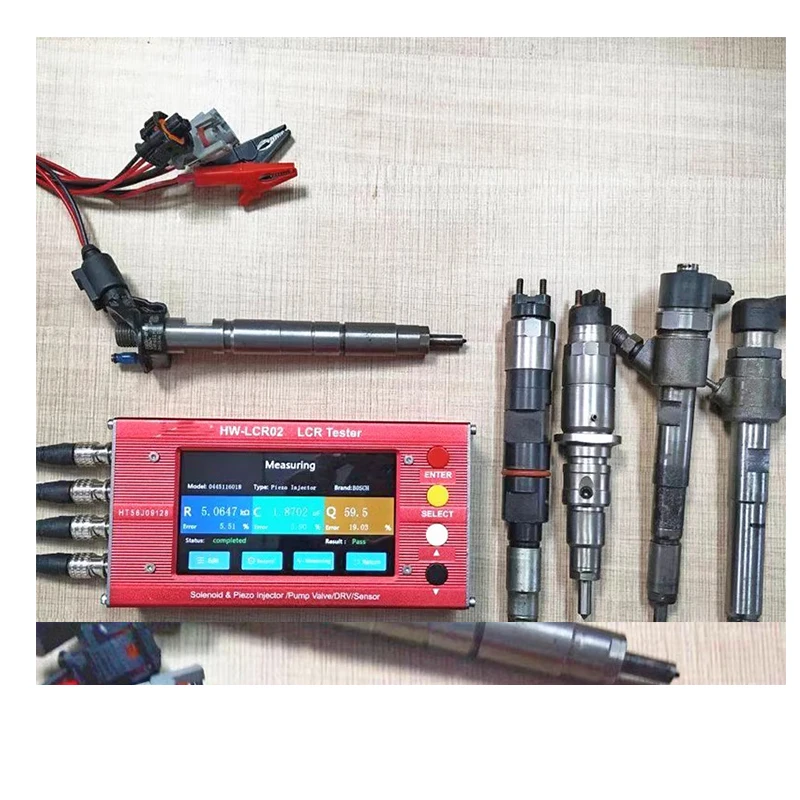 

LCR Electronic Fuel Injection Rail Injector Solenoid Valve Metering Unit DRV Valve Inductance Capacitance Resistance Tester