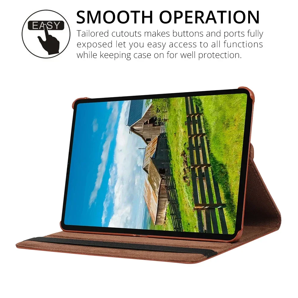 360° Rotating Flip Leather Tablet Case for Xiaomi Pad 5 6 Pro 11 6S Pro 12.4 Redmi Pad Pro 12.1 Inch SE 11 10.61 Protect Cover