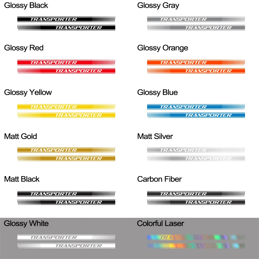 Car Stickers For Volkswagen VW Transporter T5 T6 California Camper Van Graphics Stripes Vinyl Decals Auto Tuning Accessories view 5