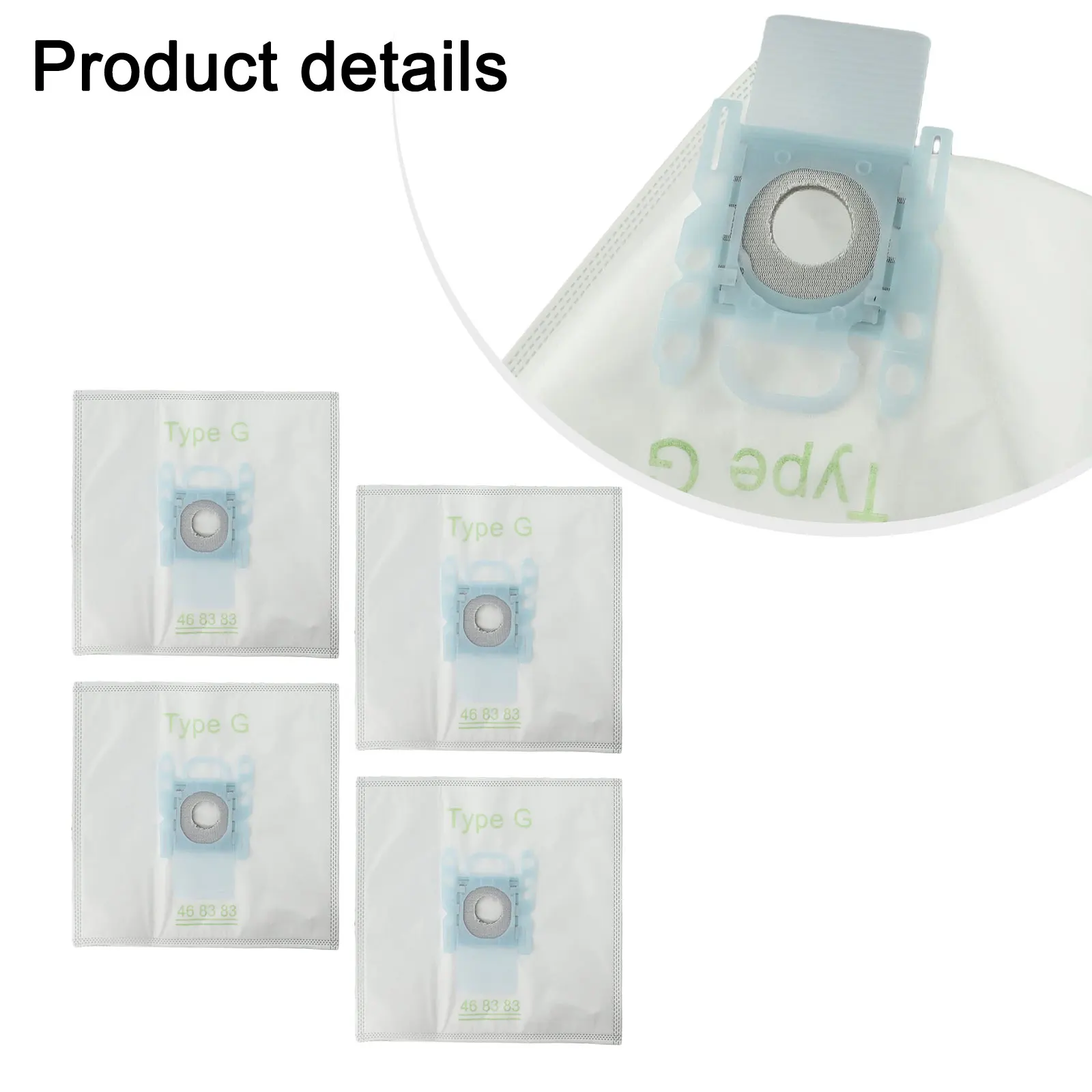 

Appliance Easy Install Filter Bags 28*28cm Vacuum Cleaner Bags User Convenient Installation Perfect Fit Design