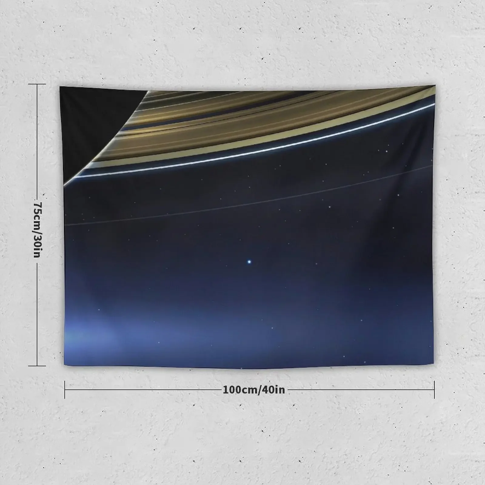 Pale Blue Dot — Cassini ? HQ-quality Tapestry Wall Decoration Items Wall Art Carpet Wall Tapestry