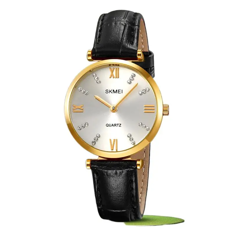 SkmeiWomen's Watch Simple Round Pointer Women's Watch Personality All Match Student Quartz Watch