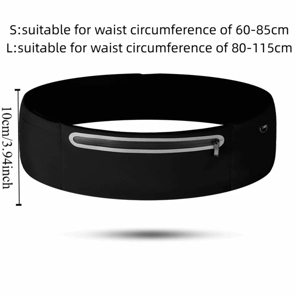 حقيبة خصر رياضية رفيعة للغاية للهاتف المحمول، حقيبة خصر للجري متعددة الوظائف، حقيبة هاتف رياضية قابلة للتنفس